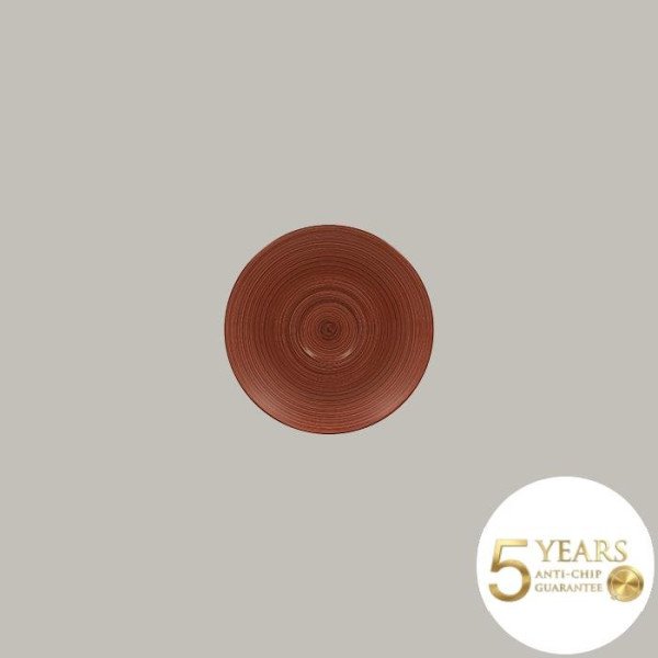 Untertasse aus Porzellan Ø 17 cm, matt schwarz, handgefertigt, 12 Stück - RAK Porcelain