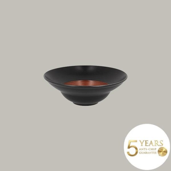 Teller extra tief aus Porzellan, matt schwarz, 6er Set – RAK Porcelain