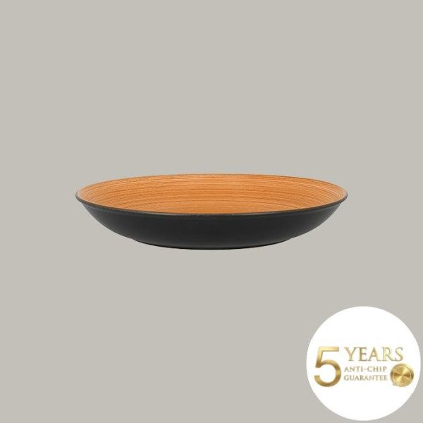 Teller coup tief aus Porzellan, matt schwarz, 6er Set – RAK Porcelain