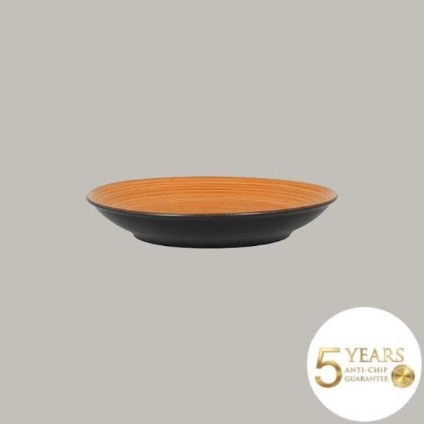 Teller coup tief aus Porzellan, 12-teilig, matt schwarz, handgefertigt – RAK Porcelain