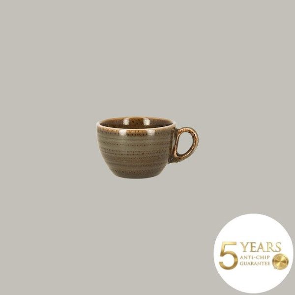 Kaffee- /Teetasse aus Porzellan, 12er Set, Twirl Kollektion mit tropischem Design von RAK Porcelain