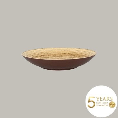 Teller coup tief Twirl Sand-Beige 6er Set – RAK Porcelain langlebiges Porzellan