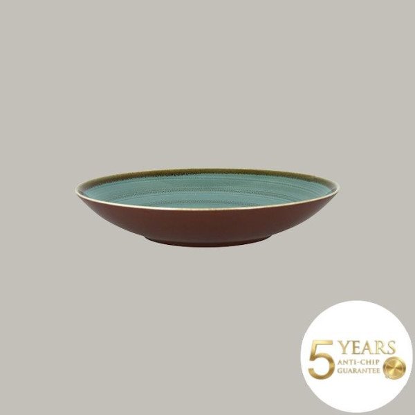 Teller Coup Tief Twirl 6er Set aus Porzellan, Ø 29.9 cm, handverziert in tropischen Farben