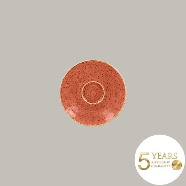 Untertasse Twirl aus Porzellan, 12 Stück, Ø 17 cm, handverziert, langlebig