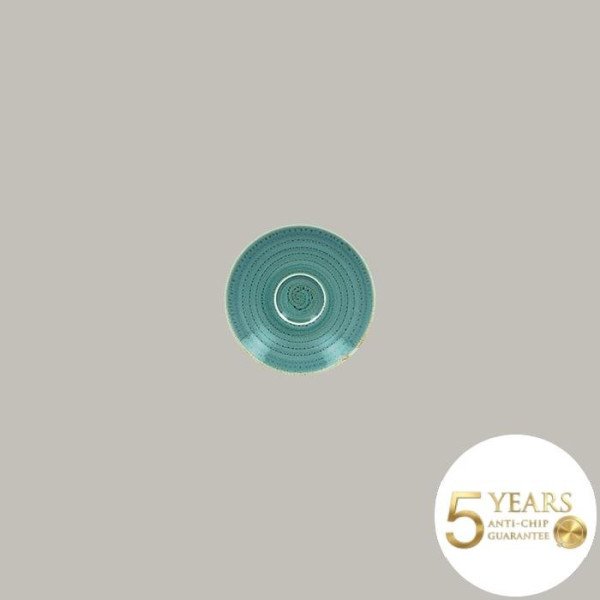 Untertasse Twirl aus Porzellan, 12er Set, handverziert, langlebig