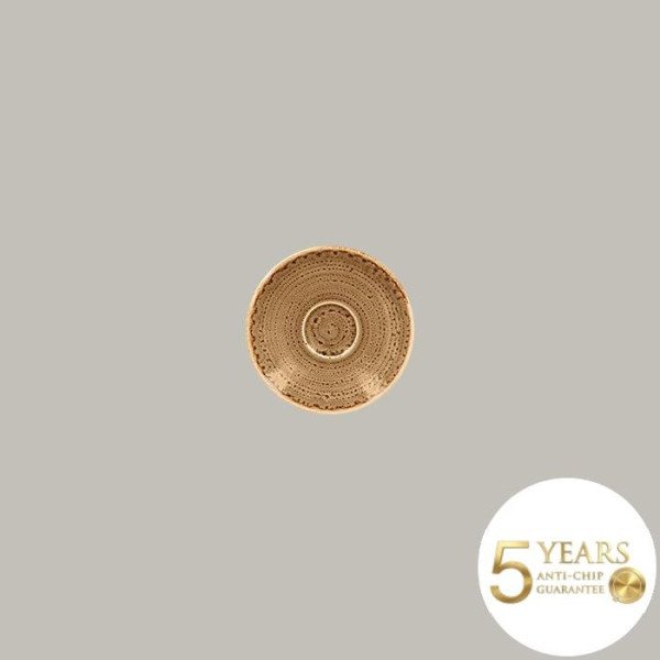 Untertasse Twirl aus Porzellan – 12er Set von RAK Porcelain, handverziert, langlebig, tropische Farben