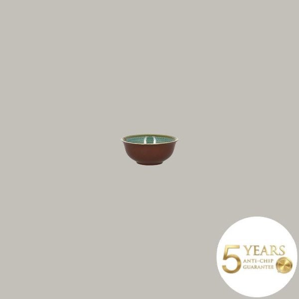 Schälchen Twirl aus Porzellan, 12er Set, handverziert in Tropenfarben