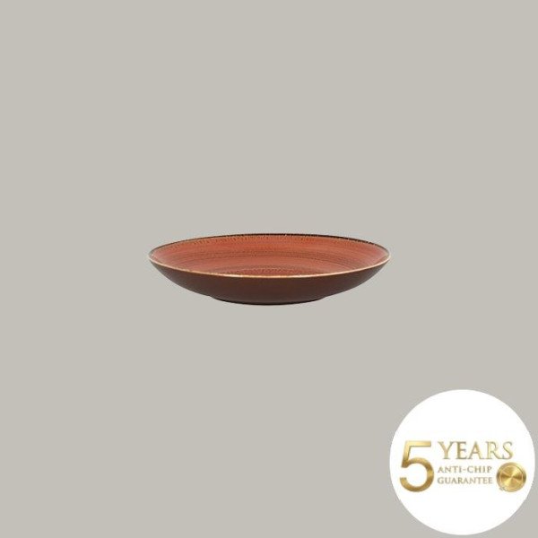 Teller coup tief aus Porzellan – Twirl Kollektion, 12-teiliges Set in tropischen Farben