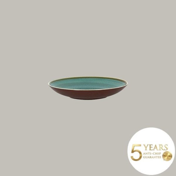 Teller coup tief Twirl 12er Set aus Porzellan in tropischen Farben