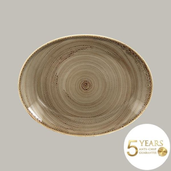 Teller coup flach aus Porzellan, 36 cm, 6 Stück – RAK Porcelain Twirl Kollektion