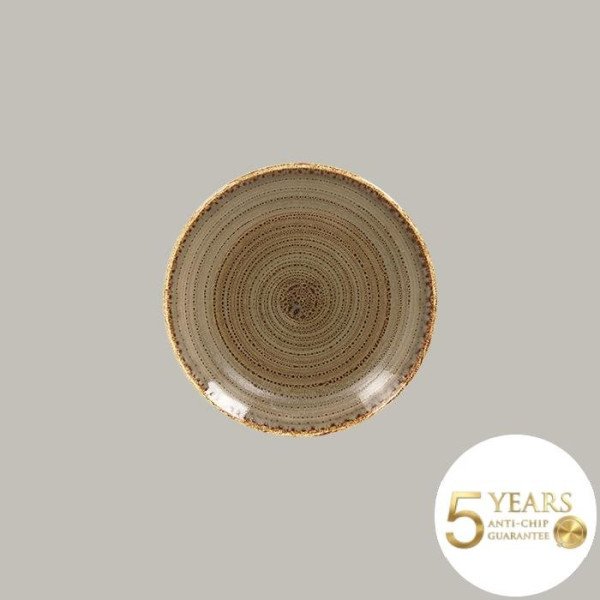 Teller coup flach Twirl Porzellan 12er Set von RAK Porcelain – Handverziert, langlebig, tropische Farben