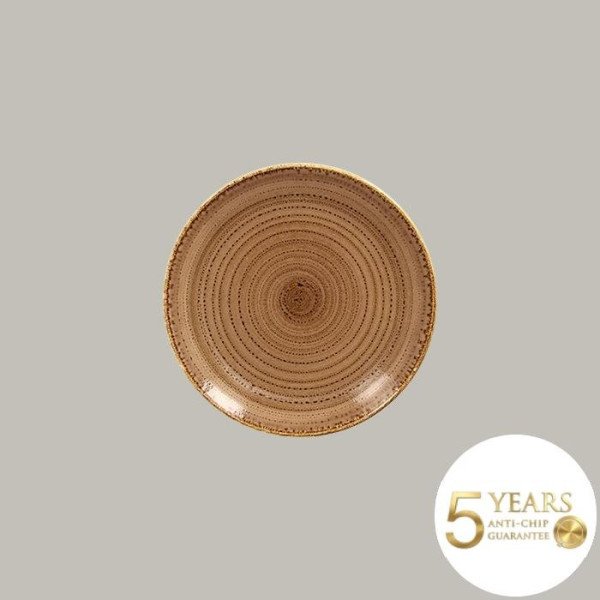 Teller coup flach Twirl in tropischen Farben, 12-teiliges Porzellan-Set von RAK Porcelain, langlebig und handverziert