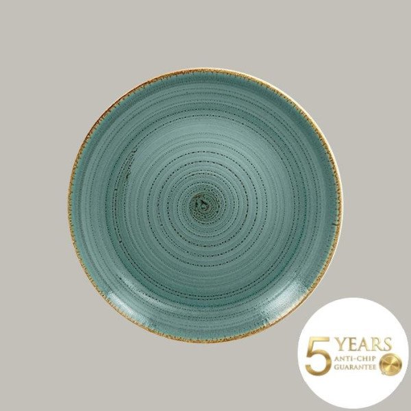 Teller coup flach aus Porzellan – Twirl Kollektion von RAK Porcelain, 6 Stück, Ø 30,7 cm