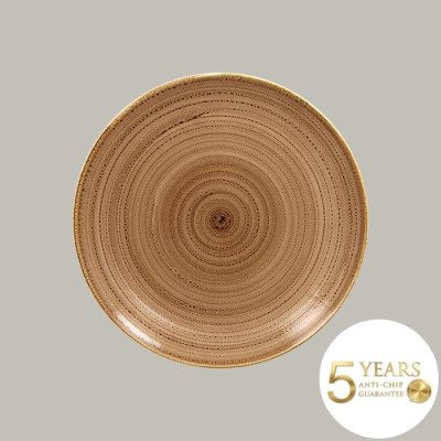 Teller coup flach aus...