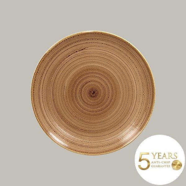 Teller coup flach aus Porzellan Twirl Kollektion – 6 Stück von RAK Porcelain