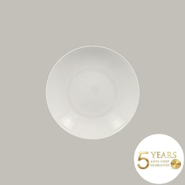 Teller coup tief aus Porzellan, 12-teilig, Vintage Kollektion von RAK Porcelain – Nostalgischer Craquelé-Effekt und vier Farben