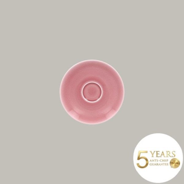 Untertasse Vintage aus Porzellan, 12 Stück, Ø 12,5 cm, mit Craquelé-Effekt