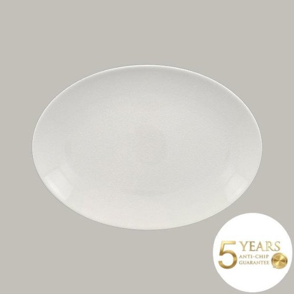 Teller coup flach aus Porzellan, 36 cm, 6 Stück, Vintage Design