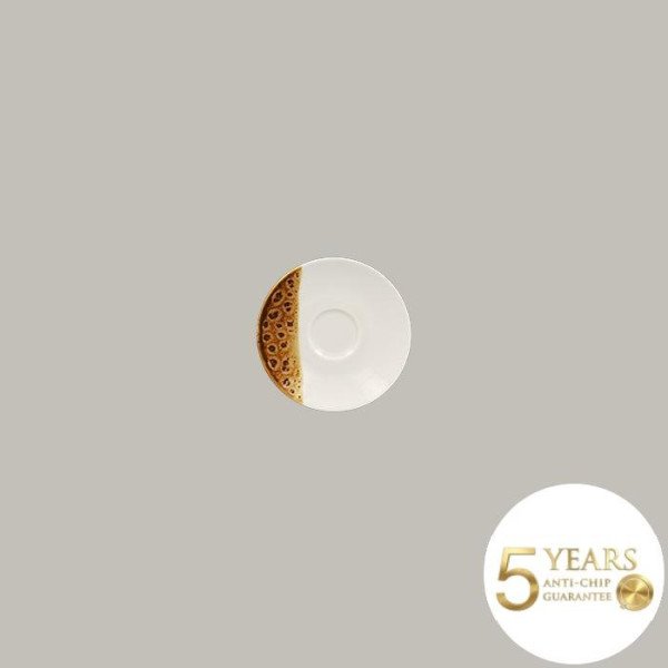 Untertasse aus Porzellan, handgefertigt, Serie Wild, 12 Stück