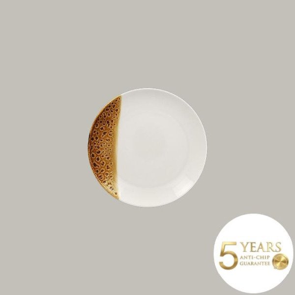 Teller coup flach aus Porzellan, handgefertigt, 12 Stück, Wild Kollektion