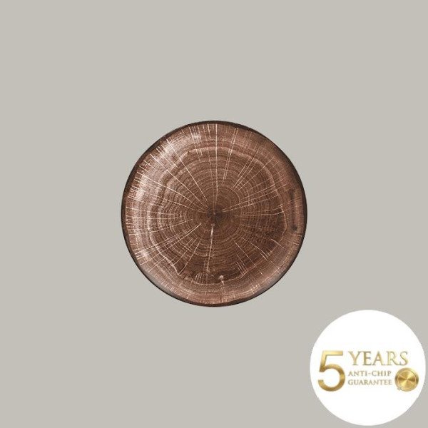 Teller coup flach 24 cm Woodart Kollektion, 12-teilig, matt in Naturfarben