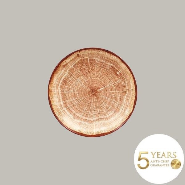 Teller coup tief aus Porzellan in Woodart-Optik, 12er-Set, Ø 25,9 cm, RAK Porcelain