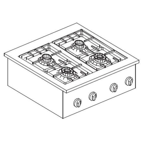 GASHERD 4 BR. 14KW