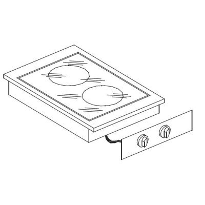 GLASKERAMIKHERD 2 ZONEN