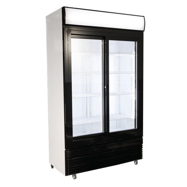 KÜHLSCHRANK MIT SCHIEBEGLASTÜREN BEZ-780 SL