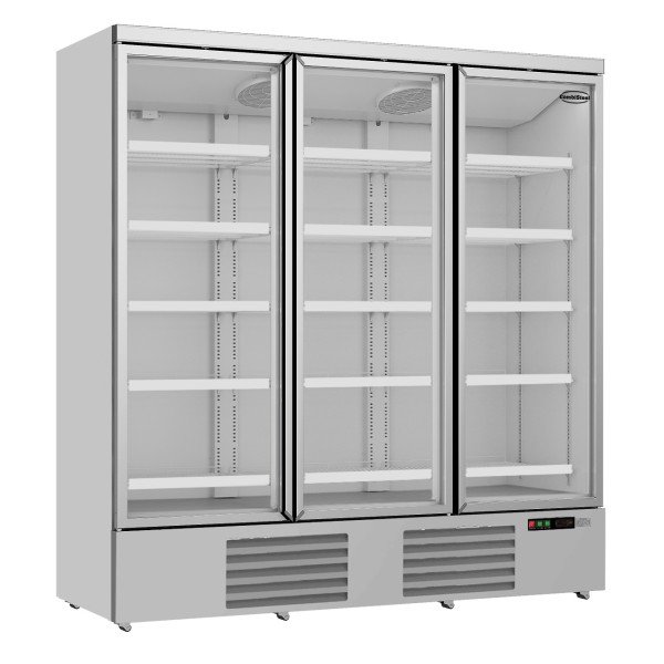 KÜHLSCHRANK 3 GLASTÜREN JDE-1530R