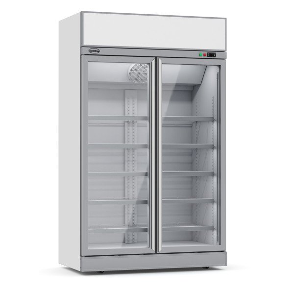 TIEFKÜHLSCHRANK 2 GLASTÜREN INS-1000F  **Achtung, es liegt ein erhöhter Einschatlstrom vor, sodass ein Leitungsschutzschalter mi