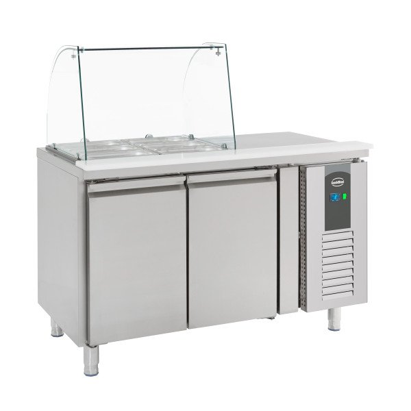 KÜHLTISCH MIT GLAS 2 TÜREN