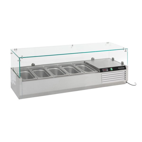 AUFSATZVITRINE 1/4 GN x 5