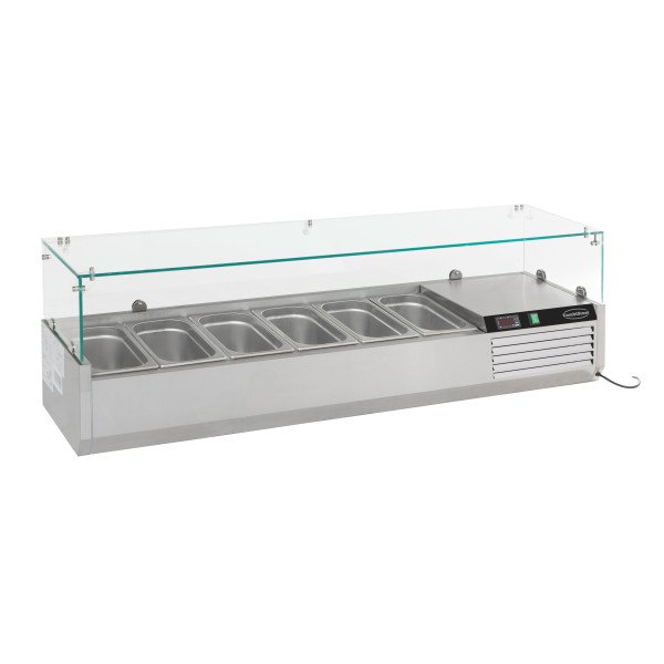 AUFSATZVITRINE 1/4 GN x 6