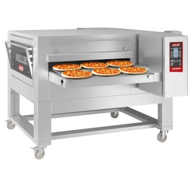 Forno a tunnel elettrico Zanolli - 1820 x 2450mm - Digitale - Larghezza nastro: 1000mm - con supporto incluso