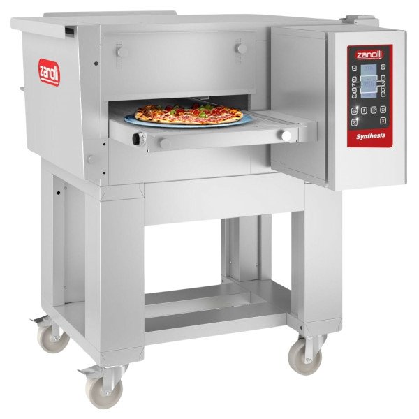 Forno a gas a passaggio Zanolli - 1030x1300mm - Digitale - Larghezza nastro: 400mm - con supporto incluso