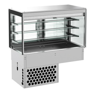 EINBAUKÜHLVITRINE ECKIG –...