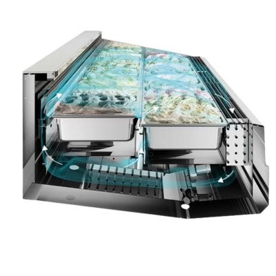 Gelato Classico Line - Dondurma Vitrini - 2177mm - Cebri Hava - 24x 5 Litre Dondurma Kabı için - 400V