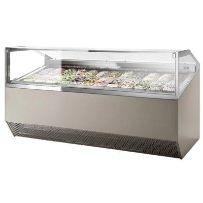 Gelato Classico Line - Eisvitrine - 2177mm - Umluft - für 24x 5 Liter Eisbehälter - 400V