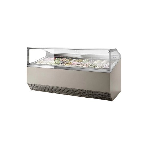 Gelato Classico Line - Eisvitrine - 2177mm - Umluft - für 24x 5 Liter Eisbehälter - 400V