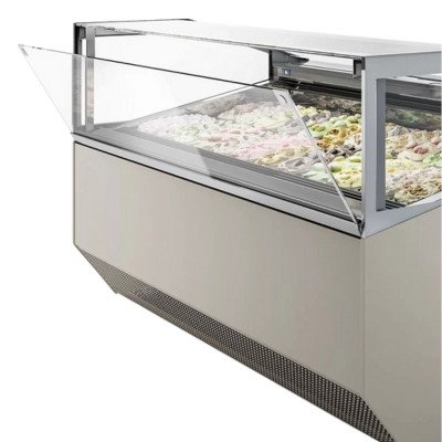 Gelato Classico Line - Eisvitrine - 2177mm - Umluft - für 24x 5 Liter Eisbehälter - 400V