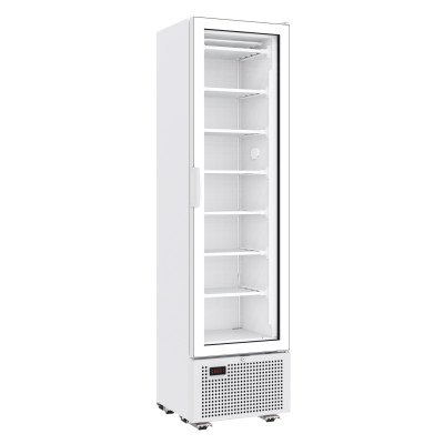 TIEFKÜHLSCHRANK 1 GLASTÜR 221L