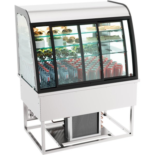EINBAUKÜHLVITRINE 140L SCHIEBETÜREN