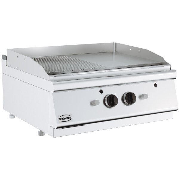 BASE 700 EL. GRILLPLATTE CHROM/GERILLT