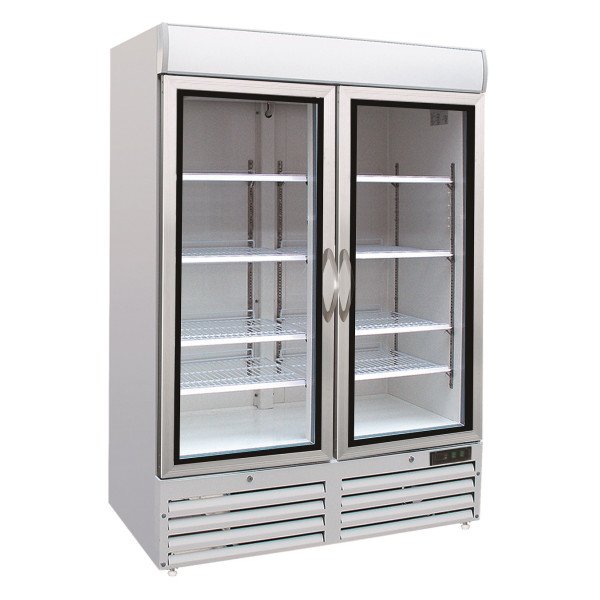 TIEFKÜHLSCHRANK 2 GLASTÜREN