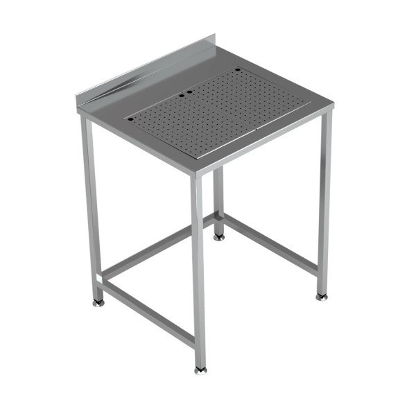 ARBEITSTISCH MIT INTEGRIERTER TROPFSCHALE 700X650