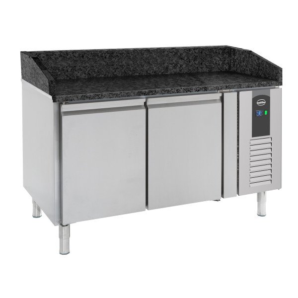 PIZZATISCH 2 TÜREN SCHWARZE GRANIT-ARBEITSPLATTE