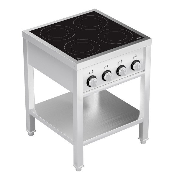 INDUKTIONSHERD 4 ZONES MIT OFFENEM UNTERBAU