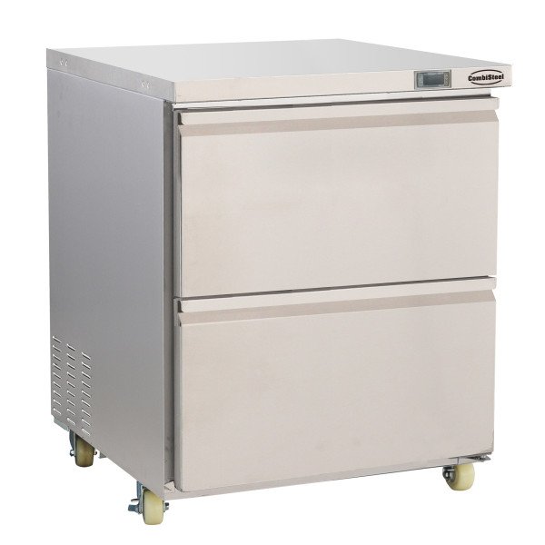 EDELSTAHL TIEFKÜHLSCHRANK 2 SCHUBLADEN