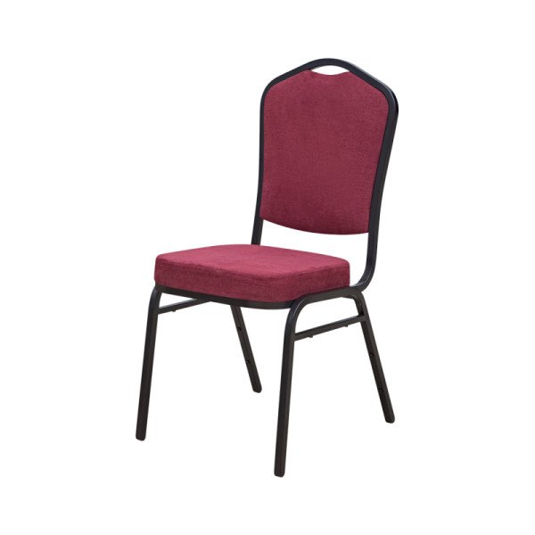 Stapelstühle Mextra ALICANTE MODERN AM220 in Bordeauxrot – Elegante Bankettstühle mit robustem Stahlgestell